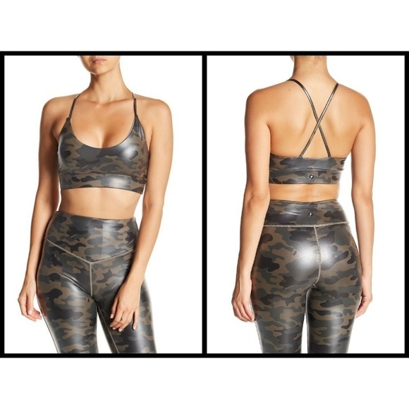 💕ELECTRIC YOGA💕 Revolution Army Camo Print Bra - Picture 1 of 8